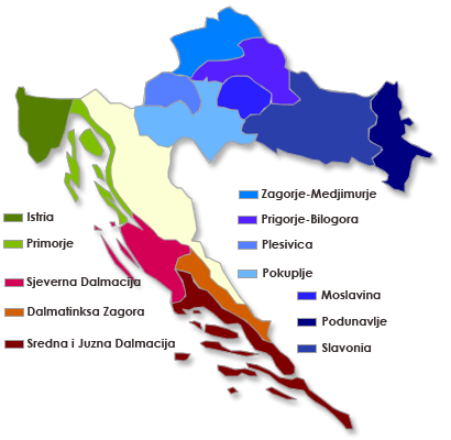 kroatische wijngebieden