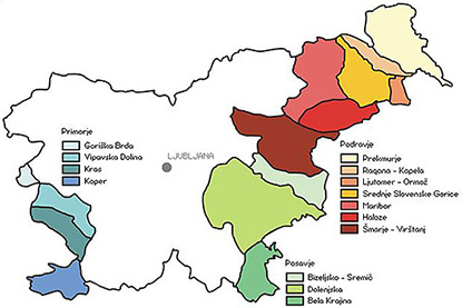 sloveense wijngebieden